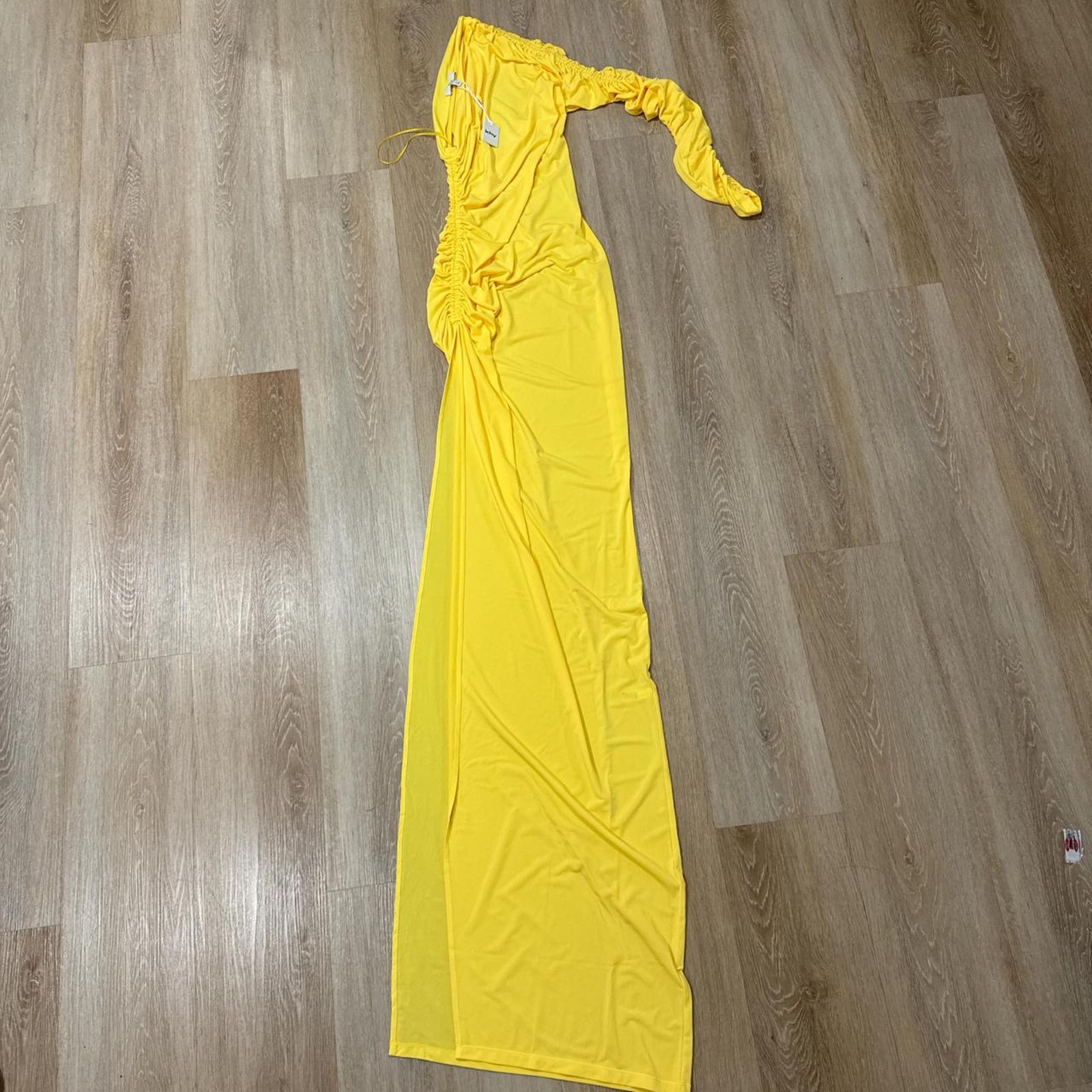 Khy One Shoulder Ruched Gown